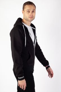 Zip up Hoodie GEOGRAPHICAL NORWAY GARTFORT-Black