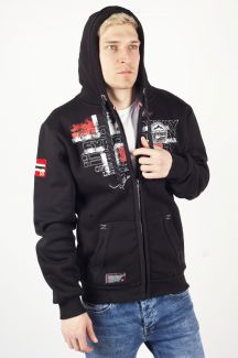 Zip up Hoodie GEOGRAPHICAL NORWAY GUTTA-BLACK