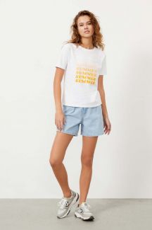 T-shirt XINT 602127-BEYAZ