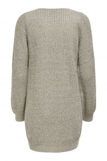Knitted dress JACQUELINE DE YONG 15234103-Cement-WBP