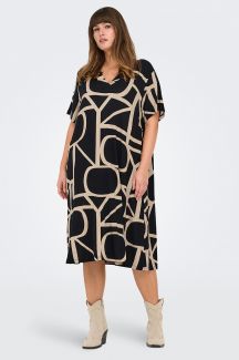 Dress ONLY CARMAKOMA 15295477-Black-MARITIM