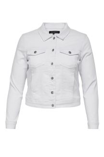 Denim jacket ONLY CARMAKOMA 15237814-White