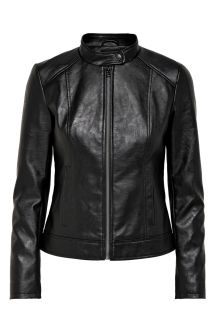 Leather jacket JACQUELINE DE YONG 15241382-Black