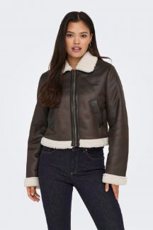 Leather jacket ONLY 15324138-Mole-PUMICE-ST