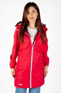 Raincoat VOILE BLEUE ALLURE-RED