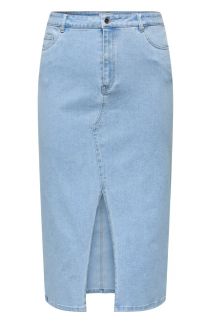 Denim skirt ONLY CARMAKOMA 15324767-Light-Blue
