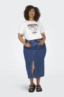Denim skirt ONLY CARMAKOMA 15324767-Medium-Blue