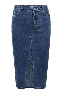 Denim skirt ONLY CARMAKOMA 15324767-Medium-Blue