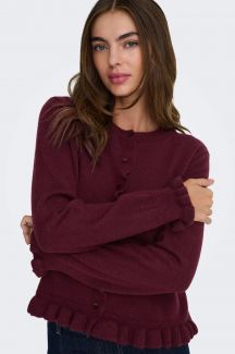 Cardigan JACQUELINE DE YONG 15363485-Maroon-Banner