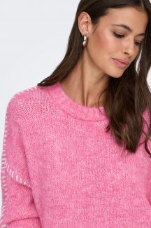 Sweater JACQUELINE DE YONG 15336758-Pink-Cosmos