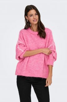 Sweater JACQUELINE DE YONG 15336758-Pink-Cosmos