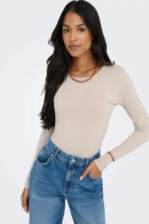 Long-sleeve T-shirt JACQUELINE DE YONG 15272092-Chateau-Gray