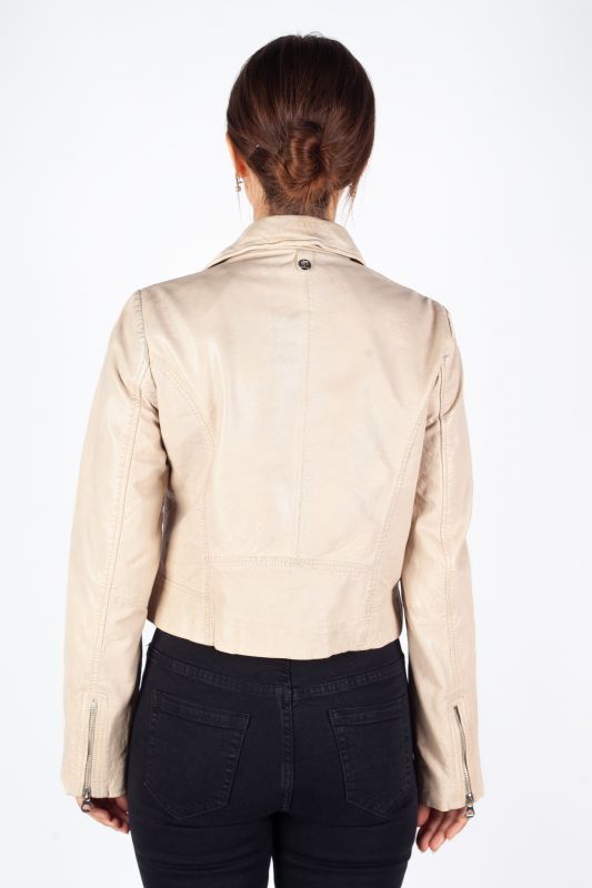 Leather jacket GIPSY 1101-0527-offwhite