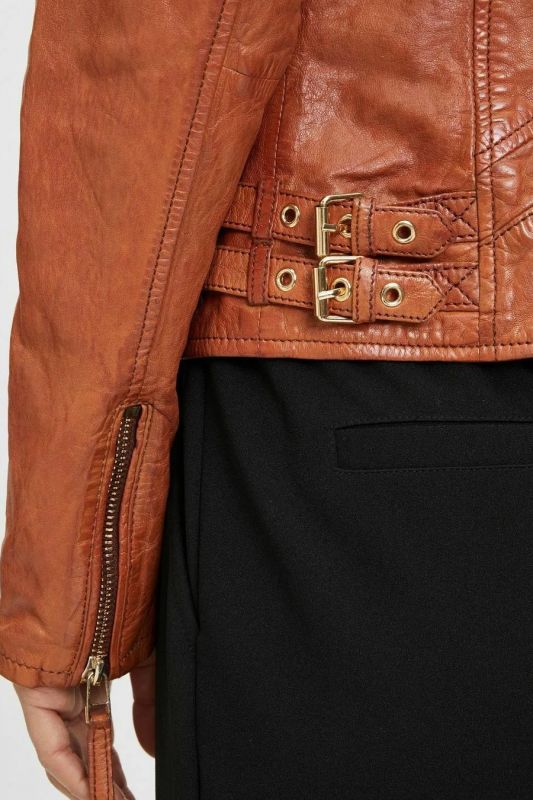 Leather jacket GIPSY 1101-0536-cognac