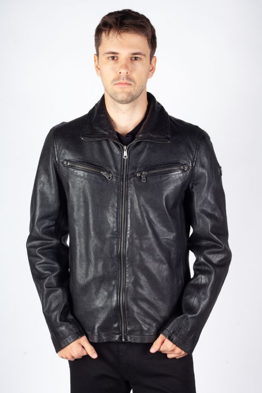 Leather jacket MAURITIUS 1201-0846-black