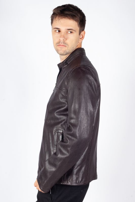 Leather jacket MAURITIUS 1201-0848-dark-brown