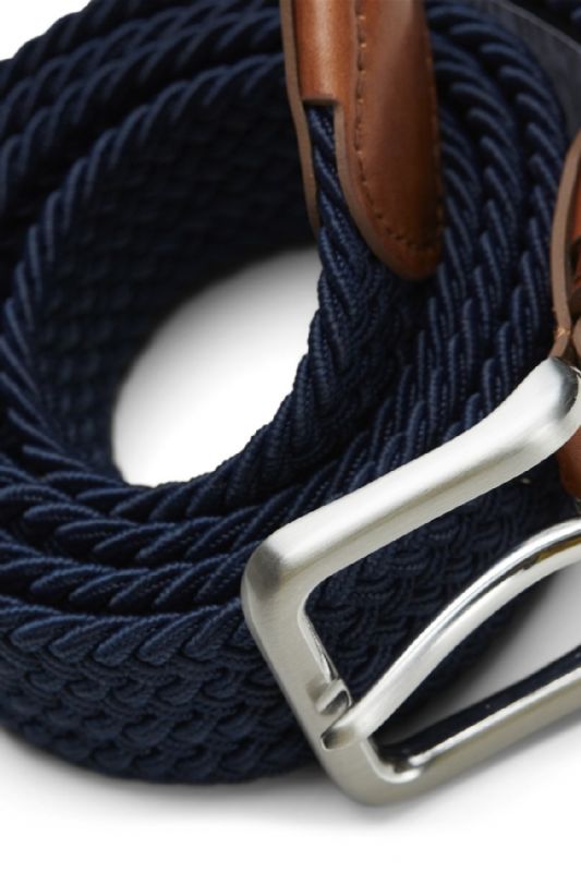 Canvas belt JACK & JONES 12118114-Navy-Blazer