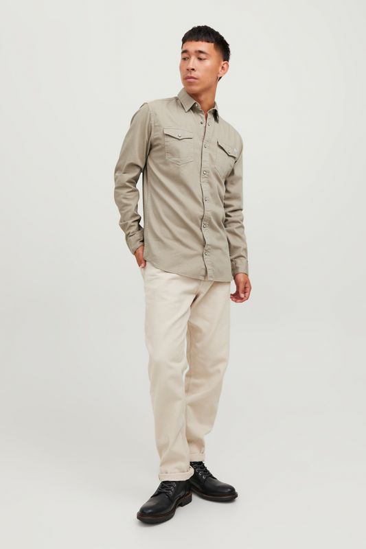 Denim shirt JACK & JONES 12138115-Crockery