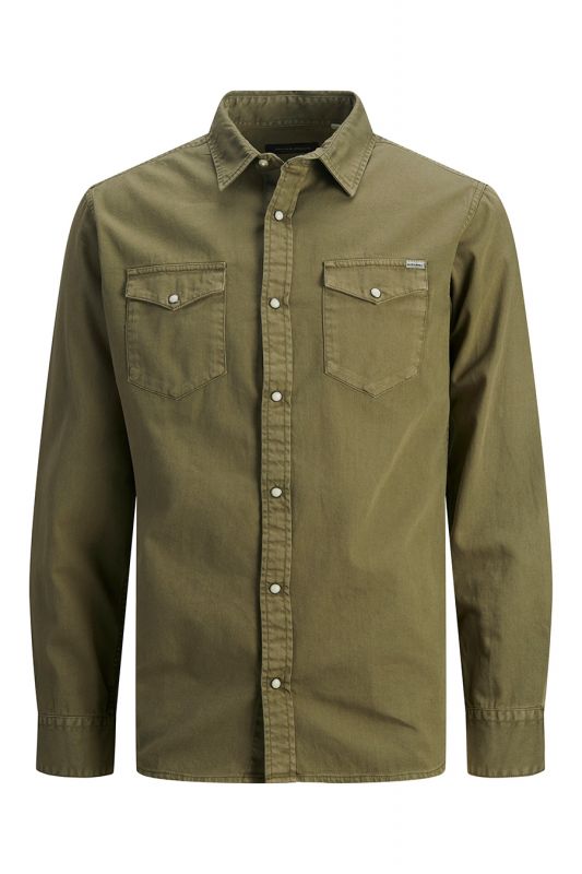 Denim shirt JACK & JONES 12138115-Forest-Night