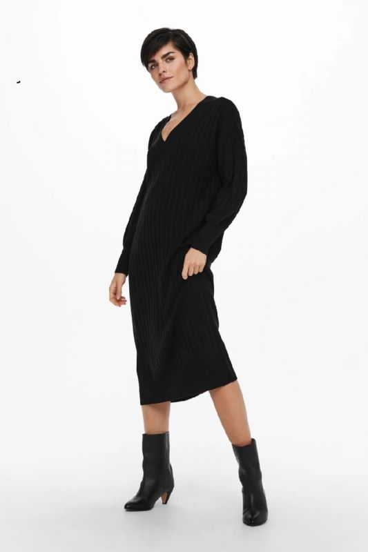 Knitted dress ONLY 15236372-Black