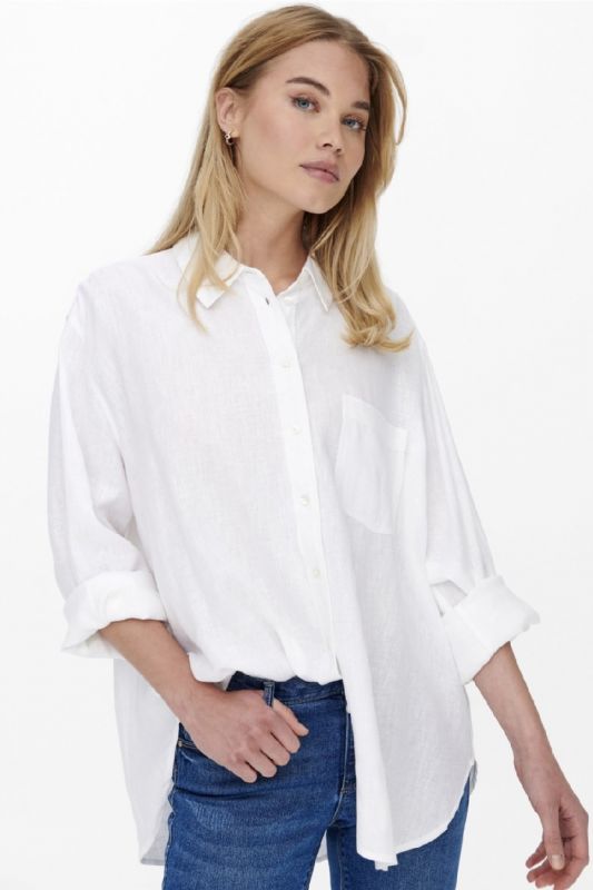 Long-sleeve shirt ONLY 15259585-Bright-White