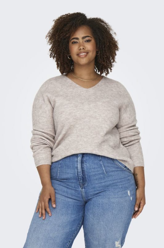 Sweater ONLY CARMAKOMA 15327166-Pumice-Stone