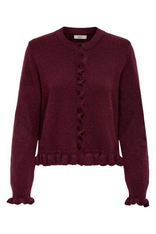 Cardigan JACQUELINE DE YONG 15363485-Maroon-Banner