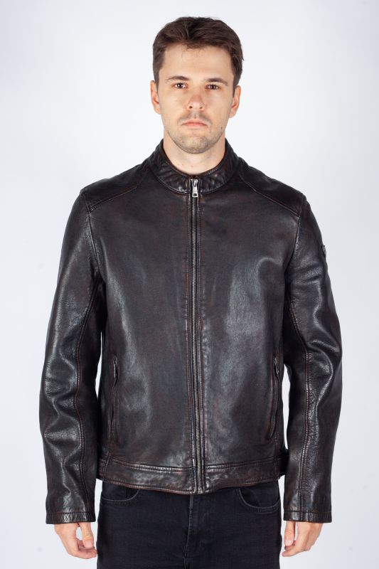 Leather jacket MAURITIUS 1901-0007-antique-brown