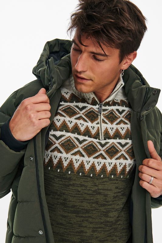 Winter jacket ONLY & SONS 22019598-Peat