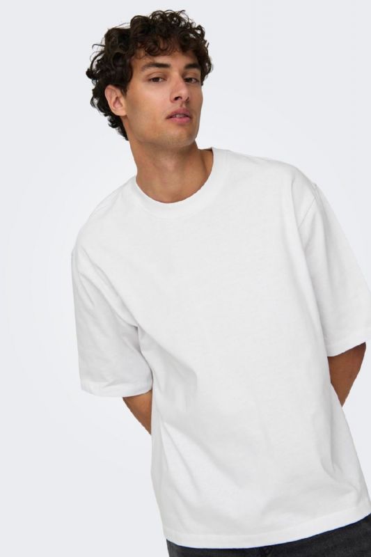 T-shirt ONLY & SONS 22027787-Bright-White