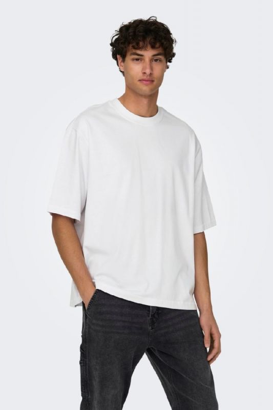 T-shirt ONLY & SONS 22027787-Bright-White