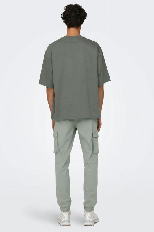 T-shirt ONLY & SONS 22027787-Castor-Gray