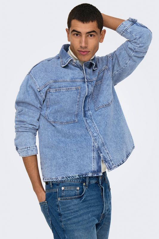 Denim jacket ONLY & SONS 22034613-Medium-Blue