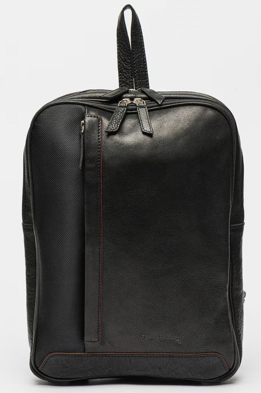 Backpack PIERRE CARDIN 28011-YS12-NERO-COGNAC