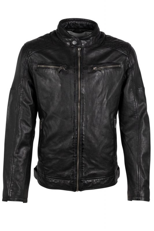 Leather jacket DEERCRAFT 3701-0126-black