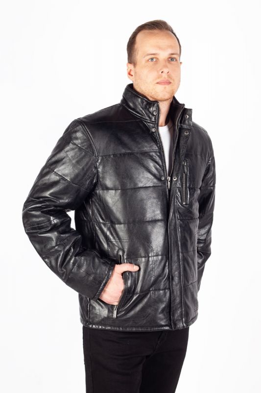 Leather jacket DEERCRAFT 3701-0146-black