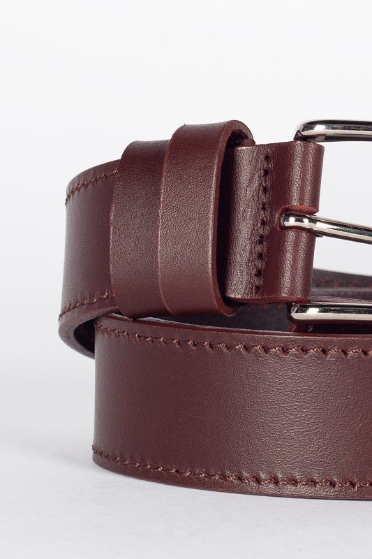 Leather belt X JEANS BASICS 98-007-LIGHT-BROWN