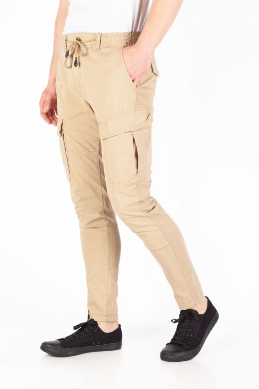 Cargo trousers KENZARRO A3013-BEIGE-3C72