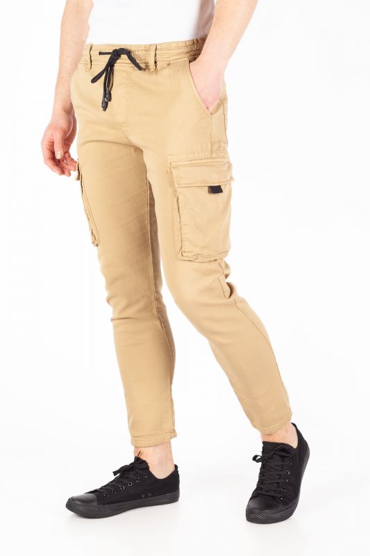 Cargo trousers KENZARRO A3015-CAMEL-3W08