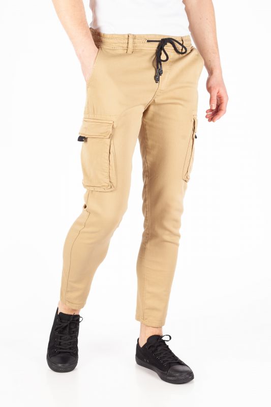 Cargo trousers KENZARRO A3015-CAMEL-3W08