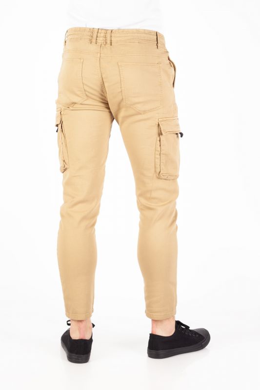 Cargo trousers KENZARRO A3015-CAMEL-3W08