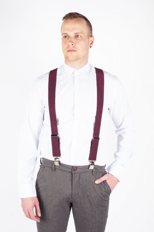 Suspenders X JEANS DJ40-014-BORDO