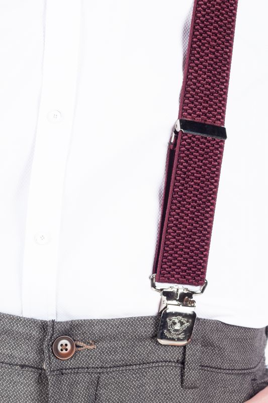 Suspenders X JEANS DJ40-014-BORDO