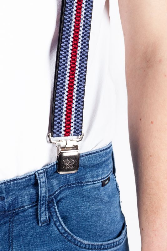 Suspenders X JEANS DMAX40-MIX-BLUE-RED