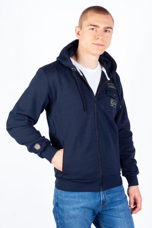 Zip up Hoodie GEOGRAPHICAL NORWAY GUESSY-Navy