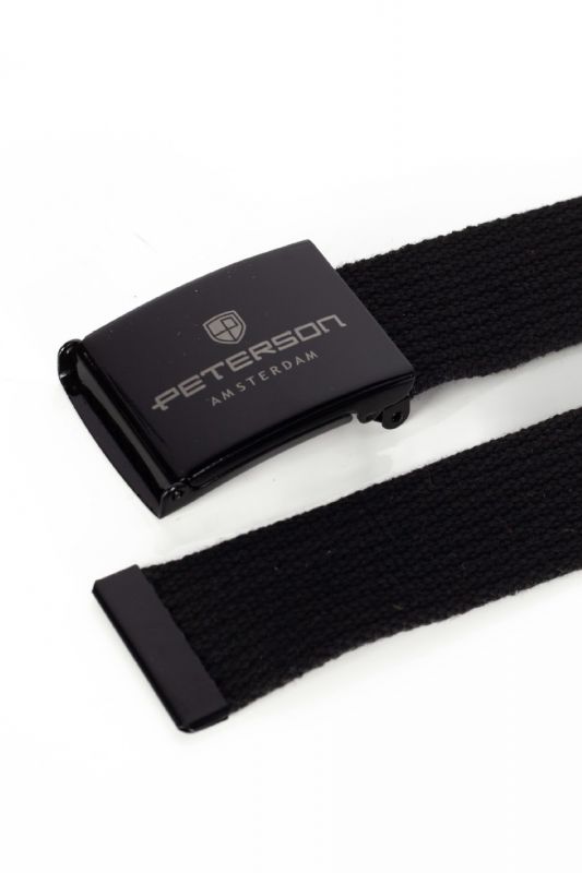 Canvas belt PETERSON PTN-BLACK-BLACK-2