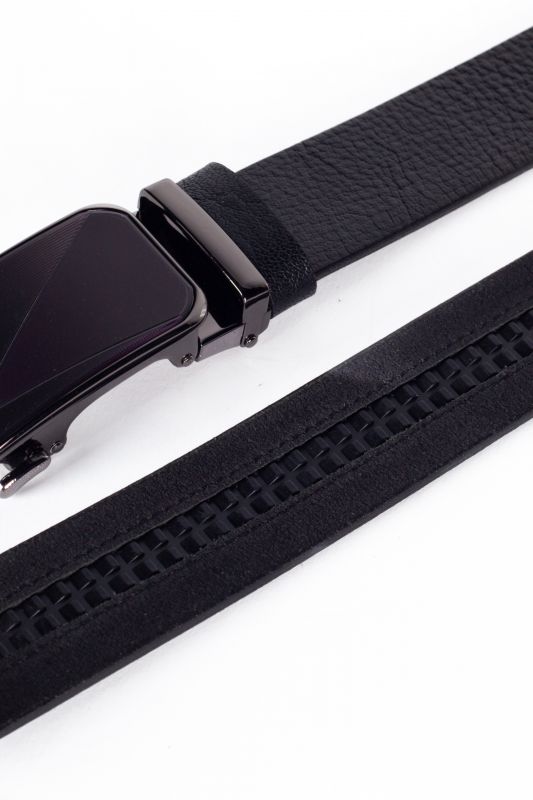 Leather belt BLK JEANS 984135-202-101-BLACK