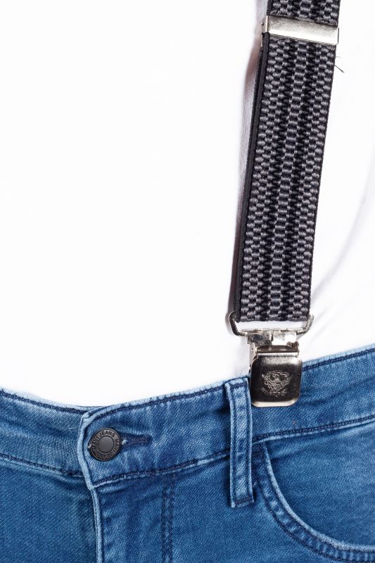 Suspenders X JEANS DMAX40-MIX-GRAY-BLACK