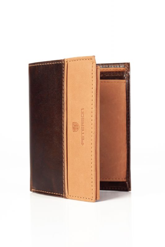 Wallet PETERSON PTN-N4-SHS-4117-BROWN-TAN