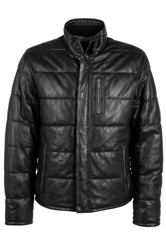 Leather jacket DEERCRAFT 3701-0146-black